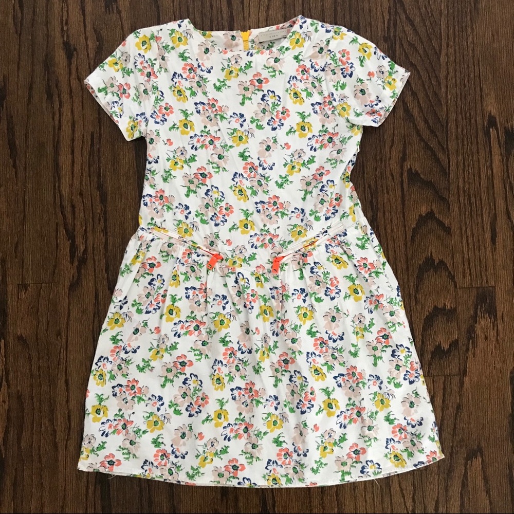 Stella McCartney Floral + Neon Dress